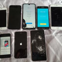 Joblot 8x phones some locked or damage phones only selling for parts or can be fixed collection from Huddersfield