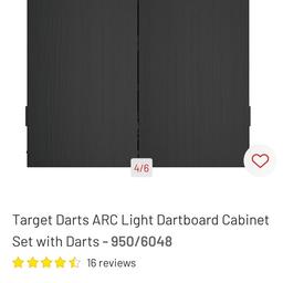 Hi
I have a target arc cabinet,darts,dartboard, with lights. Been used for a short while but the residents where I live kept missing the board long story so have to sell it.
Had to make a few modifications so that I can see the screw holes but all good