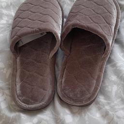 Brand new slippers from Marks and Spencer 
Colour is taupe