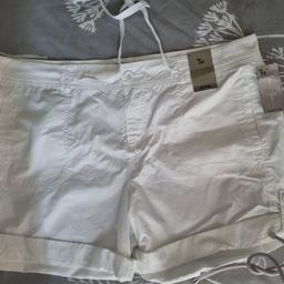 brand new white shorts never worn size 16