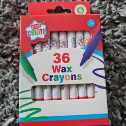 36 x wax crayons brand new in box