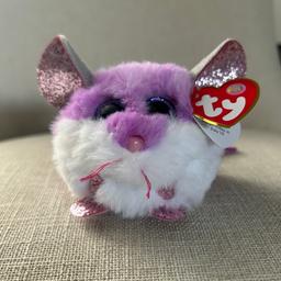 TY beanies
The puffies  collection 
TY Collectibles 
“ Colby “ plush collectable mouse
TY Collectable

Birth date: 13th July
Multicoloured 
He has big, sparkly, glitter ears &  paws 
With original TY tag attached
As new condition
Listed on multiple sites
From a smoke free pet free home