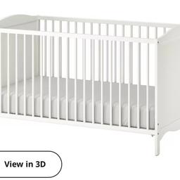 KIDS BABY COT - has removable side so can be used from early age till later 
Comes with mattress and can give bedding too 
Clean, smoke and pet free house xx