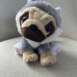 Pugsley pug cute pug plush
Wearing a hoodie
Good clean condition
From a smoke free pet free home