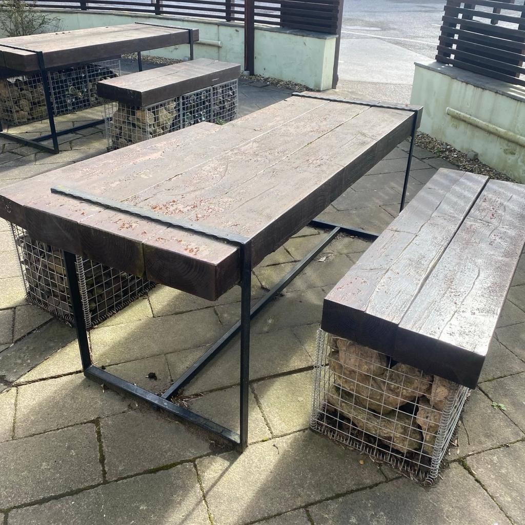 2 x tables and 5 x benches lovely for a garden or beer garden! Can be sold separately or as a full collection ! feel free to message with any questions or offers !
Please note you will have to unload baskets to move and refill at your end