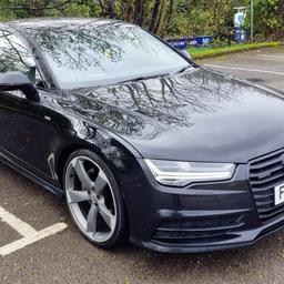 AUDI A7 3.0 TDI QUATTRO,BLACK EDITION,S-LINE 2 FORMER KEEPERS,LONG MOT NOVEMBER 2024,GOOD SERVICE HISTORY,FULL BLACK LEATHER INTERIOR,HEATED SEATS,PRIVACY GLASS,NAVIGATION,ULEZ Compliant Front And Rear Parking Sensors, 21''Inch Alloy Wheels, Privacy Glass, Light & Rain Sensors, Voice Command, Cruise Control, Paddle Shifters, DAB Tuner, Heated Seats, Navigation, Traffic Update, Audi Drive Select, Bluetooth Interface And Audio Player, S-Line Embossed Leather Seats, Electric Seats With Memory Function, ISOFIX, Audi Music Interface (AMI) and Many More
Message me for more info