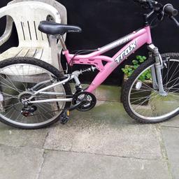 womens girls apollo mountain bike  brand new condition used once then just been put in shed and not used it has full suspension back and front for a comfy ride collection only has dont drive