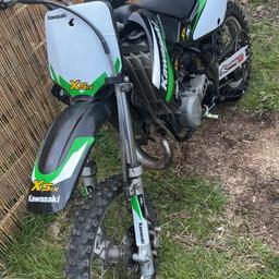 Kawasaki 65 two-stroke

New grips and levers
Graphics have not been put on the best
New back tire
Just had bottom endrebuild
Could do with new back fender
Bikes race tuned

£1200 ONO