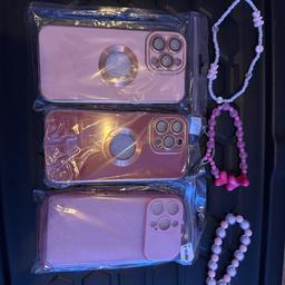iPhone 14 Pro Max cases x3 and 3 charms