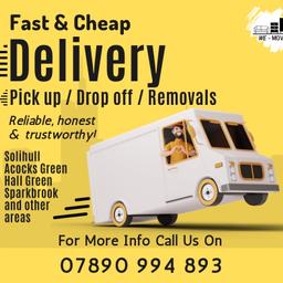 Local collections and deliveries available.
Good, reliable and honest service.
Based in and around Solihull/Birmingham.
Any job big or small considered.
Very reasonably priced.
Message for a quote