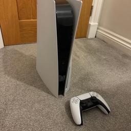 I’m no gamer. Owned the Console for just over a year. Played a handful of full of time. Comes with original controller, original power pack and Stand. 4 games downloaded onto it, The Sims, GTAV, Ride 4 and the New Ride 5 which has been played twice for about 10minutes. Console and controller are in perfect condition, not a mark and works perfectly. Unfortunately the box has been thrown. But have all the original components and wires. Perfect example. Games cost over £200, new ride 5 was £69. Welcome to come view and test.