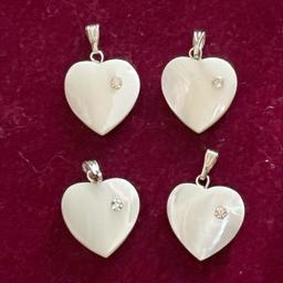 New Set Of 4 Mother Of Pearl Shell Heart Crystal Charm For Jewelry Making Craft
Earrings Pendant Birthday Valentine Anniversary Gift
Each -/+2x2cm -/+2g
 
Ask me for Buy It Now! 
Send Me Offers!

Item is in new condition, no box, refer to photos. Sold as seen basis! Smoke and Pet free home. 

Clearing family stash, unwanted gifts and from my shopaholic days on Multiple platforms so First Pay First Served Basis! YES to Reasonable Offers! NO reservations/returns/combined shipping/meet-ups/swaps! Confirmation of order IS NOT confirmation of sale until FULL payment is received. Using recycled packaging.

Upgrade to pay extra for track and signed postage otherwise it’s sent using Royal Mail 2nd class standard delivery. Not responsible for missing parcel. No refund once item is posted! Proof of postage receipt is available on request. Scammers’ll be reported to online fraudulent agency. 

#pearl #shell #healing #pendant #heart