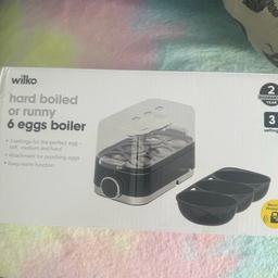 Brand new egg cooker. 
Cooke’s boiled and also poached eggs 
Collection only from new ferry