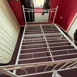 Metal double bed frame only 8 months old it's already dismantled ready for collection need gone ASAP 