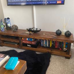 solid chunky tv media unit in great condition