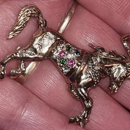 16.0 grams 
2" long 
9ct gold 
Never found another like it.
Coloured stones
Collection only Netherton 
Cash or bank transfer
Open to offers (agreed before address given)
No holding 
Available  unless pending or sold or removed