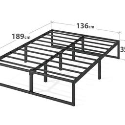 Metal Bed Frame with Underbed Storage