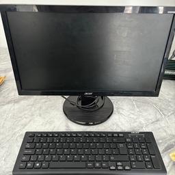 Acer monitor
Keyboard

Requires a kettle lead