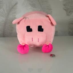 Minecraft
Soft plush pig 
Beanie tummy area
In washed clean condition
From a smoke free pet free home