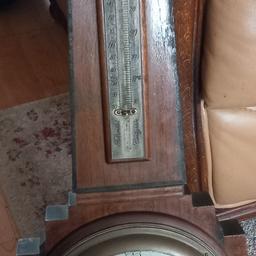 antique chanoeable barometer
missing thermometer tube. in good antique condition. very large heavy item. very decorative. combined post available.