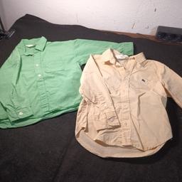 2 Hemden langarm
Grün und gelb
selten getragen