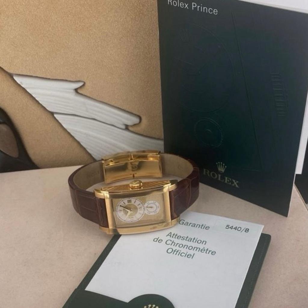 Rolex Cellini prince gold yellow 18k 5440/8 with documents