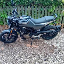 BEAUTIFUL EXAMPLE OF A HUSQVARNA SVARTPILEN 125. WELL LOOKED AFTER. ON 22 PLATE. INCLUDED IN SALE IS A TAIL TIDY WHICH IS BRAND NEW COSTING £120. REQUEST FOR ANY MORE INFO OR PICTURE'S PLEASE GET IN TOUCH. MILEAGE IS AT 1500 BUT MAY GO UP AS USED FOR WORK.