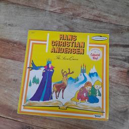 1976 , rare orange vinyl story vinyl lp, ltd edition  ,,the snow queen by hans Christian Anderson,,on Tempo label sole distributor for uk,