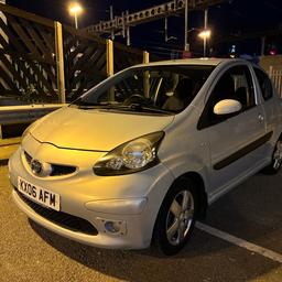 Hi All, Automatic Toyota Aygo Sport, 1.0 Litre, Petrol, Mot December 2024, Hpi Clear, Drives Excellent, Full Service History, Last Serviced At 87500 Miles, Very Well Maintained, Smooth Engine And Gearbox, Genuine Mileage Of  86000, In Good Condition Inside And Out, 

ULEZ/ Clean Air Zone Exempt, £20 Tax, CD/AUX, 3 Door, All Tyres In Very Good Condition, Full Spare Wheel, Blue 

£2750 Nationwide Delivery Is Available. 
Thank You For Looking.