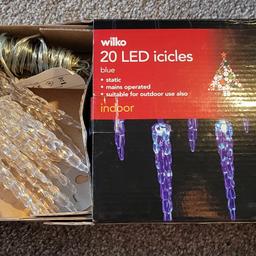 New Christmas Tree Lights
Never used
Opened only for testing as per picture and are in working order.

Pet and smoke free home 
Collection near Sherdley Park