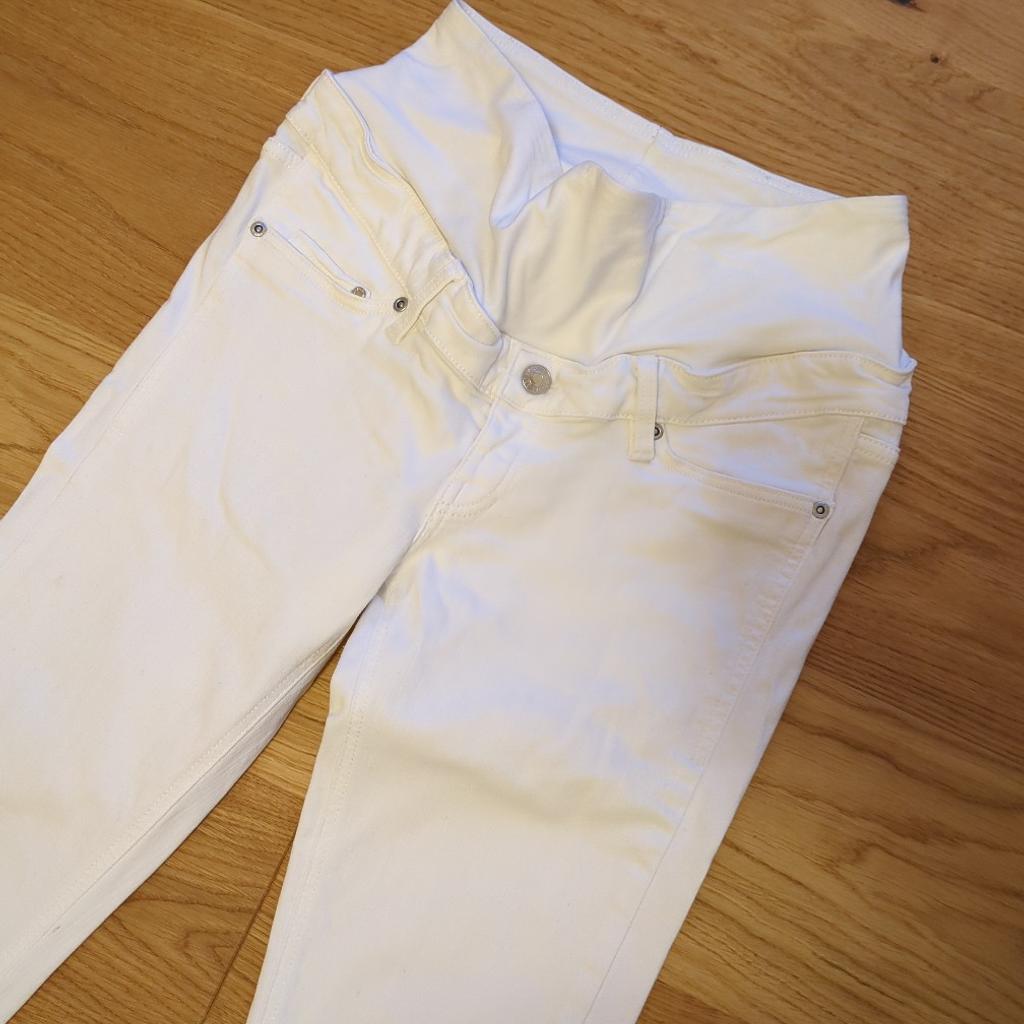Weiße Jeans, super angenehm zu tragen. Denim Jeans, H&M Mama