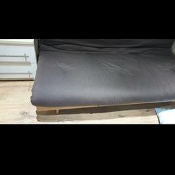brown double futon