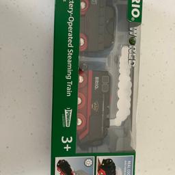 Brio world battery operated steaming train  new in box , collection only cash on collection