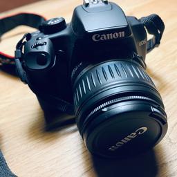 Canon EOS1000D mit 18-55mm Objektiv & Fototasche & Micro SD €120 sowie einem  Ladegerät.