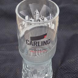 35 new oryginal CARLING Pint glasses,one full box of 24 and other 11 remaining. 35x £30 or 1x £1