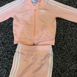 pink 0-3 months baby tracksuit like new