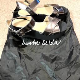 Hi ladies welcome all to this gorgeous looking style Bimba Y Lola Wedge Heeled Sandals Size Uk 5 Eur 38 in new condition tried once comes with dust bag thanks