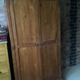 Solid wood walldrobe  6ft 4in by 2ft 7in in very good condition