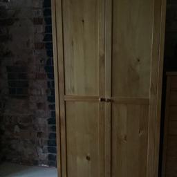 Walldrobe in very good condition solid wood 6ft 4in by 2ft 7 in,