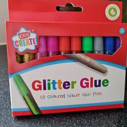 pack of 10 x glitter glue pens brand new in packaging