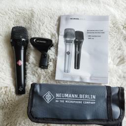 neumann KMS 105 condenser microphone with carry pouch and mic clip
this microphone has had light use and is in immaculate condition always used on a mic stand and always kept in the pouch after use
as my wife is no longer doing her tribute show to Shirley bassey this mic is up for grabs at a bargain price of £200
you can collect or I will post special recorded delivery after payment.