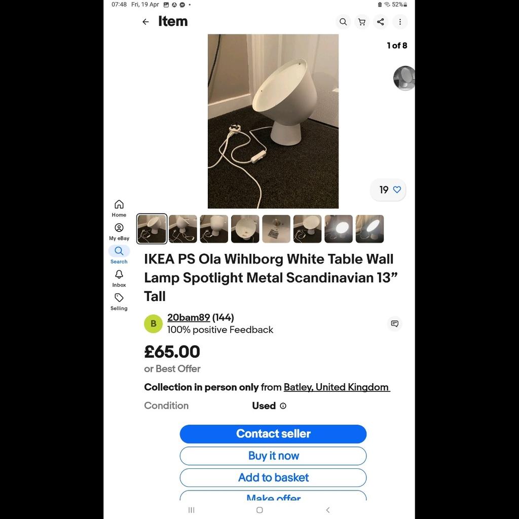 please read carefully before buying Sold as seen when collected used
has some marks and scratches on it so come and take a look with no obligation Cash on collection only Birmingham b26 No postage no returns no offers please
