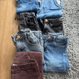 Jeanshosen ab gr 116-122,sehr gut erhaltene jeanshosen teils nicht getragen oder paar mal nur