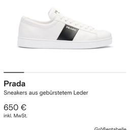 Original Prada Sneaker Gr. 10 ca 43/44 EU
Minimale gebrauchsspuren 
2 mal getragen