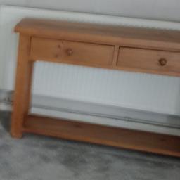 As new condition apart from a little nick at the back.
with 2 drawers,and a shelf 
at the bottom.