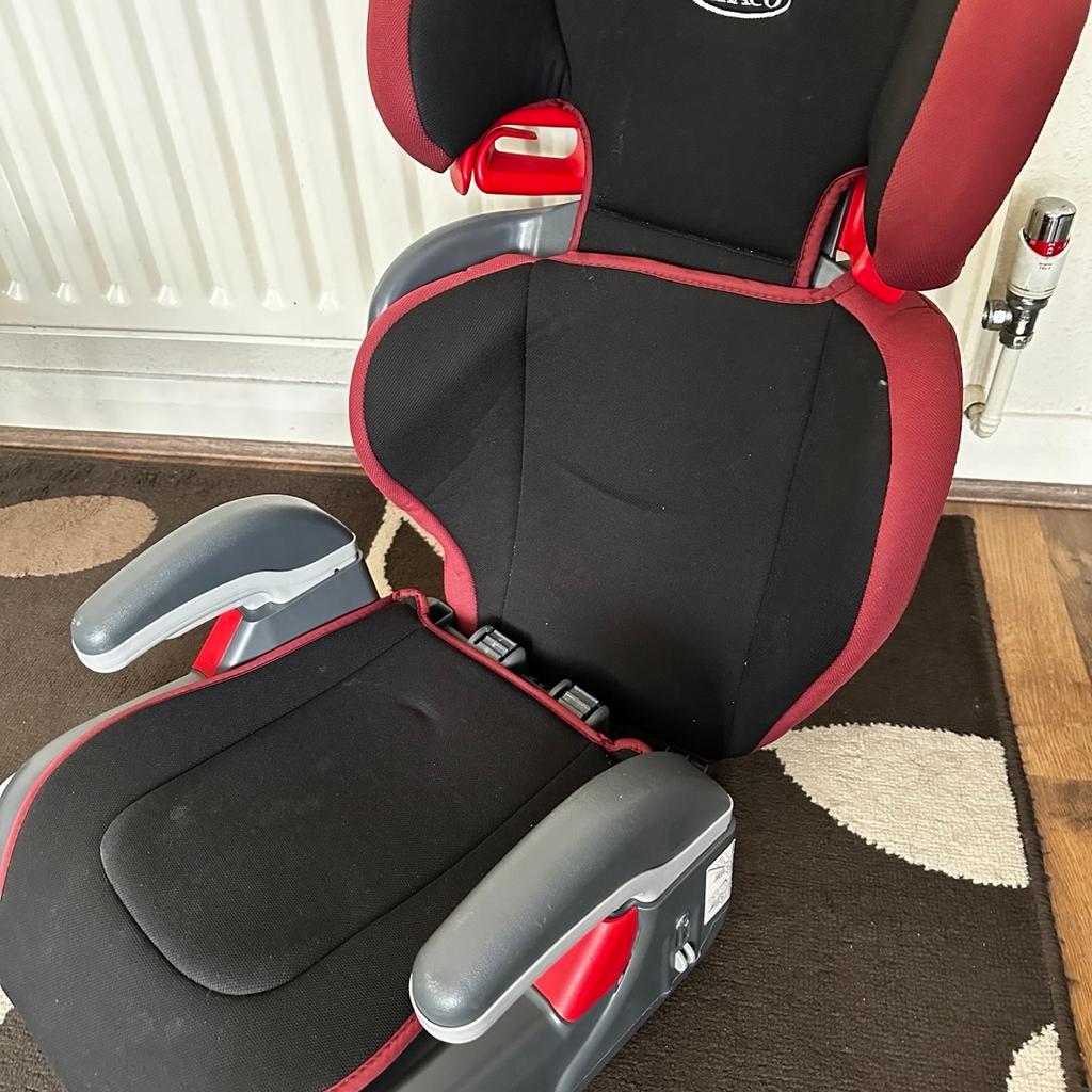 Selling a kid car seat age’s start from 3-12 years in good condition, pick up only thanks