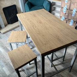 Nina dining nest set, still for sale on Homebase website for £200 if you want full specs.

Collection only, condition like new aside from some light water rings.