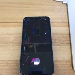 iPhone XR  64GB 
- cracked front and back