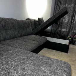 Large U shaped sofa bed with plenty of storage. Turns into a double bed. Paid £949 for it 8 months ago but moving house and the sofa doesn’t fit in the new house.