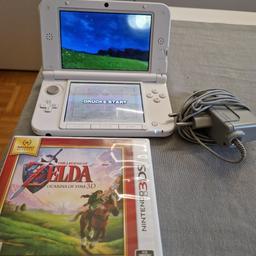 Verkaufe meine NINTENDO 3DS XL 
Weil ich ihn nicht mehr nutze er hat keine Gebrauchsspuren u d funktioniert einwandfrei mit dabei ist natürlich das Ladekabel und das Spiel Zelda Ocarina of Time.